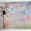 Kaart Paardenbloem silhouet